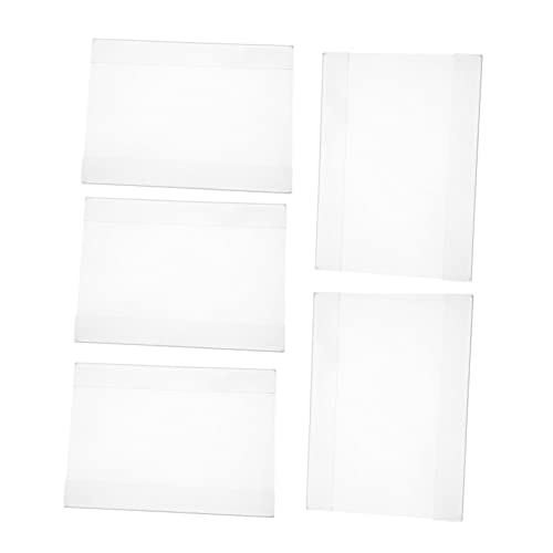HORIALENCE 5 Stück Acryl Preisschilder Halter Transparent Preisdisplay für Etiketten für Geschäfte Cafés und Supermärkte Stabil und Platzsparend von HORIALENCE