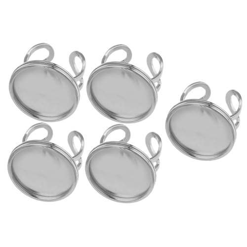 HORIALENCE 5 Stück Teiliges Verstellbare Ringe für DIY Schmuckherstellung Runde Ringe für Bastelprojekte für Kreative Designs und Persönliche von HORIALENCE