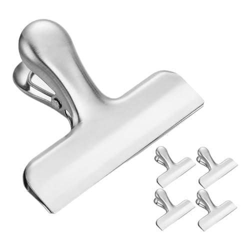 HORIALENCE 5 Stück Verschlussklammern Klammern Lebensmittel Robuste Beutel Metallklammer Brotbeutelverschließer Kleiner Klammerbeutel Metallbeutelklammer Mit Silikonkanten Beutelcinch HORIALENCE 5 Stück Verschlussklammern Klammern Lebensmittel Robuste Beutel Metallklammer Brotbeutelverschließer Kleiner Klammerbeutel Metallbeutelklammer Mit Silikonkanten Beutelcinch von HORIALENCE