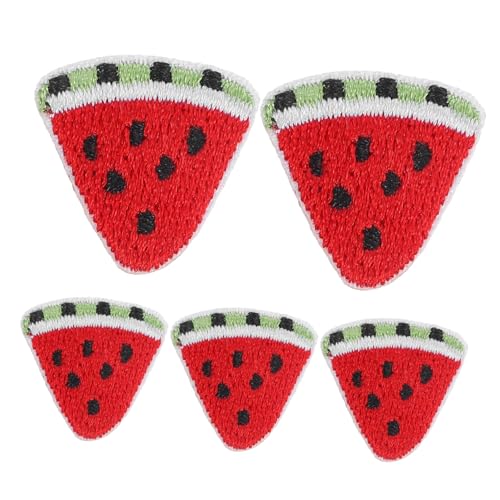 HORIALENCE 5 Stück Wassermelonen Aufnäher Bestickte Applikationen für DIY Kleidung Einfache Anwendung zur Individuellen Gestaltung von Kleidungsstücken zur Maskierung Unerwünschter HORIALENCE 5 Stück Wassermelonen Aufnäher Bestickte Applikationen für DIY Kleidung Einfache Anwendung zur Individuellen Gestaltung von Kleidungsstücken zur Maskierung Unerwünschter von HORIALENCE