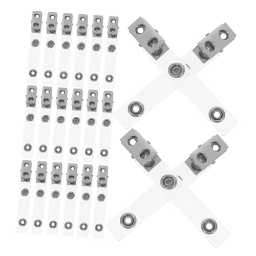 HORIALENCE 50 Stück Doppel Loch Id Clips mit Transparenten PVC Bändern für Namensschilder Arbeitskarten und Sicherheitshalter Bürobedarf für Schule und Arbeitsumgebungen HORIALENCE 50 Stück Doppel Loch Id Clips mit Transparenten PVC Bändern für Namensschilder Arbeitskarten und Sicherheitshalter Bürobedarf für Schule und Arbeitsumgebungen von HORIALENCE