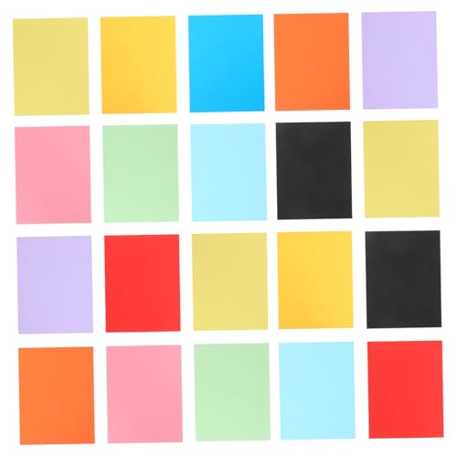 HORIALENCE 50 Stück Farbiger Karton Poster Papier farbiges Druckerpapier bunter DIY-Karton Pastelldruckerpapier farbiges Papier farbiges Druckpapier buntes Zeichenpapier 200g Papier von HORIALENCE
