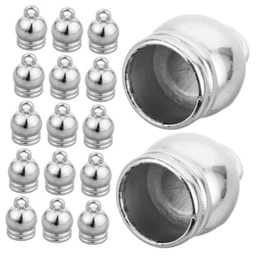 HORIALENCE 50 Stück Quastenschmuckglocke Kordende -Endverbinder Zubehör zur Herstellung von Quasten Schmuckquastenkappen Mini-Glocken Endkappen für Schmuck Endkappenanschlüsse ccb Silber HORIALENCE 50 Stück Quastenschmuckglocke Kordende -Endverbinder Zubehör zur Herstellung von Quasten Schmuckquastenkappen Mini-Glocken Endkappen für Schmuck Endkappenanschlüsse ccb Silber von HORIALENCE