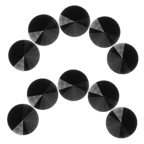 HORIALENCE 50 Stück Schwarze Acryl-kristallknöpfe, Dekorative Knöpfe Für Hochzeitskleid, Kleidung, Verzierung, Nähen Und Bastelprojekte, 15 Mm von HORIALENCE