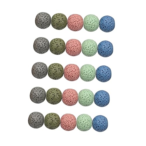 HORIALENCE 50 Stück Vulkanische Spacer Perlen Bunte Lava Beads für DIY Schmuckherstellung Glänzende Runde Perlen für Armbänder und Bastelprojekte HORIALENCE 50 Stück Vulkanische Spacer Perlen Bunte Lava Beads für DIY Schmuckherstellung Glänzende Runde Perlen für Armbänder und Bastelprojekte von HORIALENCE