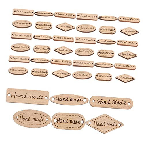 HORIALENCE 50Stücke Handgefertigte Holzknopf Tags mit Löchern Vintage Dekorative Etiketten für DIY Projekte Vielseitig Einsetzbar für Bastelarbeiten und Gestaltungen HORIALENCE 50Stücke Handgefertigte Holzknopf Tags mit Löchern Vintage Dekorative Etiketten für DIY Projekte Vielseitig Einsetzbar für Bastelarbeiten und Gestaltungen von HORIALENCE