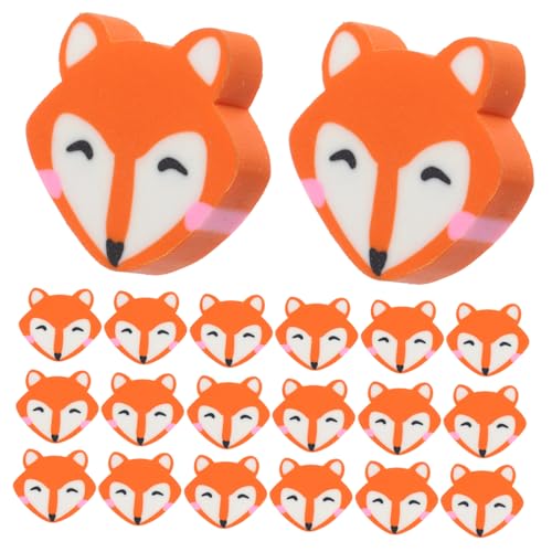 HORIALENCE 50Stücke Kreative Fuchs Radiergummis Pack Niedliches Cartoon Design für Kunststudenten und Schulbriefpapier Perfektes für Weihnachten und Partys von HORIALENCE