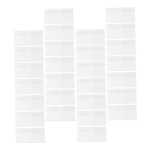 HORIALENCE 50Stücke Preisschilder Halter für Supermärkte und Geschäfte Transparente Etikettenhalter für Regalbeschriftungen Wiederverwendbar und Langlebig von HORIALENCE