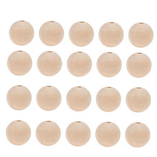 HORIALENCE 50Stücke Runde Holzperlen Natürlichem Farbton Spacerperlen für DIY Handwerk Glatte Oberfläche für Schmuck und Bastelprojekte HORIALENCE 50Stücke Runde Holzperlen Natürlichem Farbton Spacerperlen für DIY Handwerk Glatte Oberfläche für Schmuck und Bastelprojekte von HORIALENCE