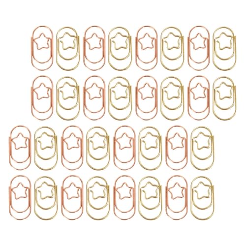 HORIALENCE 50Stücke Stern Büroklammern und Roségold Lustige und Dekorative Metall Papierklammern zur Organisation von Dokumenten Vielseitig Einsetzbar als Lesezeichen HORIALENCE 50Stücke Stern Büroklammern und Roségold Lustige und Dekorative Metall Papierklammern zur Organisation von Dokumenten Vielseitig Einsetzbar als Lesezeichen von HORIALENCE