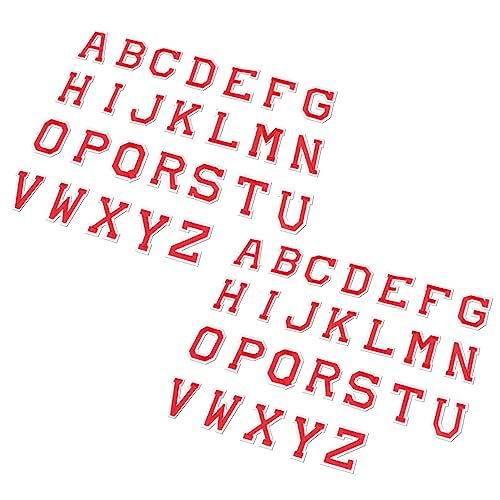 HORIALENCE 52 Stück Teiliges Buchstaben Aufnäher Rote Selbstklebende Stickerei Patches für Kleidung Hüte Jeans und DIY Projekte für Kreative Bastelarbeiten HORIALENCE 52 Stück Teiliges Buchstaben Aufnäher Rote Selbstklebende Stickerei Patches für Kleidung Hüte Jeans und DIY Projekte für Kreative Bastelarbeiten von HORIALENCE