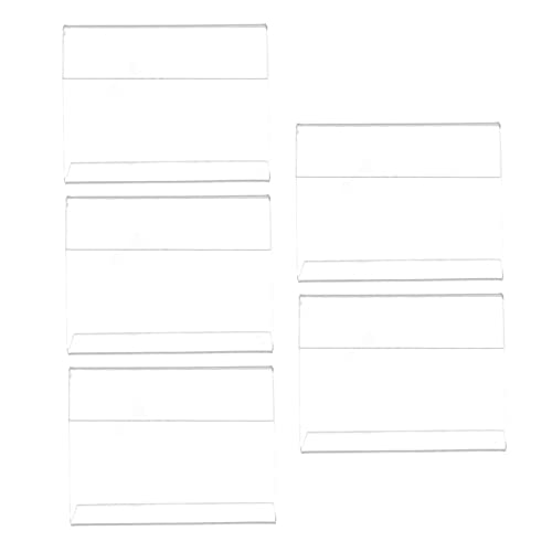 HORIALENCE 5Stücke Förmige Acryl Etikettenständer Horizontale Displayständer für Menüs Preise Klarer Kartenhalter für Restaurants Hotels und HORIALENCE 5Stücke Förmige Acryl Etikettenständer Horizontale Displayständer für Menüs Preise Klarer Kartenhalter für Restaurants Hotels und von HORIALENCE