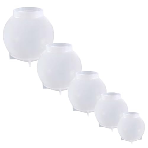 HORIALENCE 5Stücke Teiliges DIY Silikonform für Dekorative Kugeln Kristallharz Gießformen für Bastelprojekte HORIALENCE 5Stücke Teiliges DIY Silikonform für Dekorative Kugeln Kristallharz Gießformen für Bastelprojekte von HORIALENCE