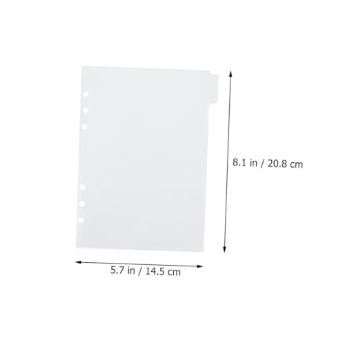 HORIALENCE 6 Blätter Teiliges Binder Taschen aus Transparentem Strapazierfähigem PP Material Wiederverwendbar und Leicht als Lose Tasche für Budgetplanung Dokumentenorganisation Büro und HORIALENCE 6 Blätter Teiliges Binder Taschen aus Transparentem Strapazierfähigem PP Material Wiederverwendbar und Leicht als Lose Tasche für Budgetplanung Dokumentenorganisation Büro und von HORIALENCE