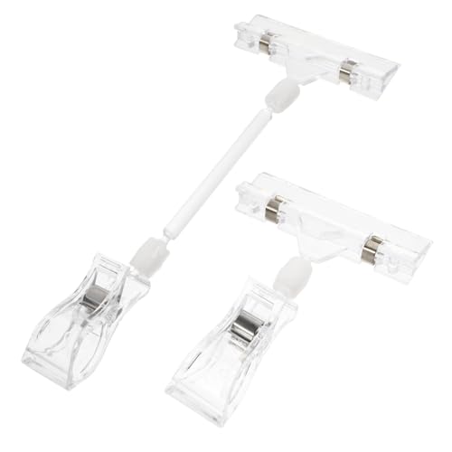 HORIALENCE 6 Stück Preisetiketten Halter mit Universalmechanik Transparente Klips für Supermärkte und Geschäfte Anzeigen von Preisschildern und Etiketten von HORIALENCE