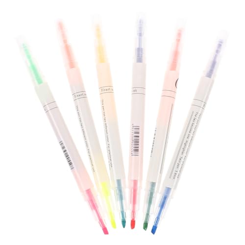 HORIALENCE 6 Stück Textmarker Pastellfarben Doppelspitzen Marker für Studenten Notizen Schule und Büro Wasserbasierte Langlebig und Einfach zu Verwenden HORIALENCE 6 Stück Textmarker Pastellfarben Doppelspitzen Marker für Studenten Notizen Schule und Büro Wasserbasierte Langlebig und Einfach zu Verwenden von HORIALENCE
