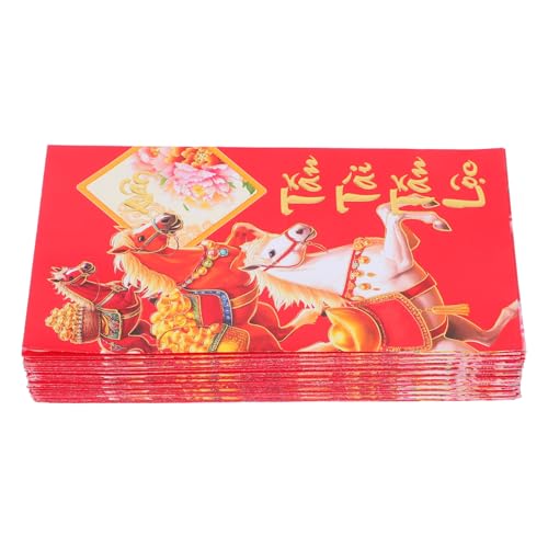 HORIALENCE 60 Stücke Vietnamesisch Neue Jahr Rote Glück Geld Umschläge 2026 Pferd Hong Bao Lunar Neue Jahr Rote Paket Frühling Festival Geld Tasche HORIALENCE 60 Stücke Vietnamesisch Neue Jahr Rote Glück Geld Umschläge 2026 Pferd Hong Bao Lunar Neue Jahr Rote Paket Frühling Festival Geld Tasche von HORIALENCE