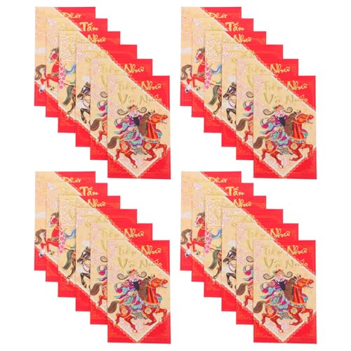 HORIALENCE 60 Stücke Vietnamesisch Neue Jahr Rote Glück Geld Umschläge 2026 Pferd Hong Bao Lunar Neue Jahr Rote Paket Frühling Festival Geld Tasche von HORIALENCE