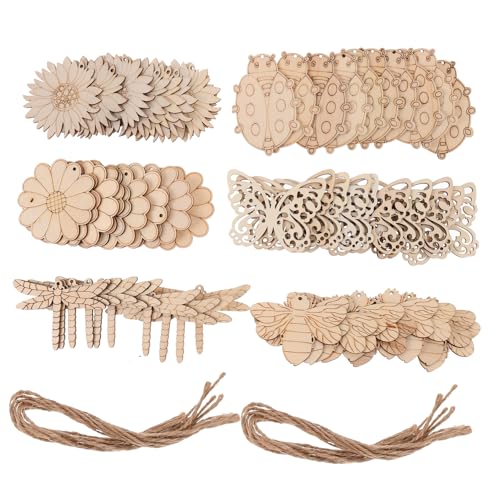 HORIALENCE 60Stücke DIY Holzscheiben Unlackierte Holzstücke für Bastelprojekte Runde Holzscheiben zum Bemalen Dekoration für Zuhause und Partys für Erwachsene HORIALENCE 60Stücke DIY Holzscheiben Unlackierte Holzstücke für Bastelprojekte Runde Holzscheiben zum Bemalen Dekoration für Zuhause und Partys für Erwachsene von HORIALENCE