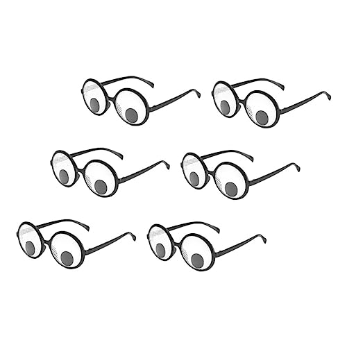 HORIALENCE 6Stücke Lustige Bewegliche Augapfelbrillen Kreative Partybrille für Witzige Foto Requisiten für Feiern Hochzeiten Besondere Anlässe Perfektes von HORIALENCE