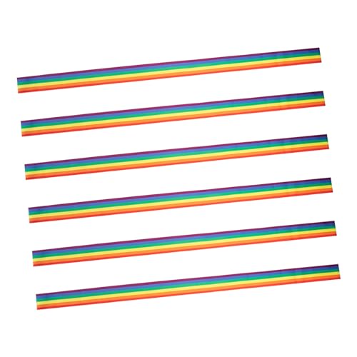 HORIALENCE 6Stücke Regenbogenbänder Lgbt Geschenkband für Partys Hochzeiten und DIY Projekte Exquisite Haarschmuck und Dekoration HORIALENCE 6Stücke Regenbogenbänder Lgbt Geschenkband für Partys Hochzeiten und DIY Projekte Exquisite Haarschmuck und Dekoration von HORIALENCE