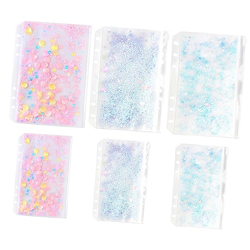 HORIALENCE 6Stücke Reißverschluss Aufbewahrungstaschen Organizer für Visitenkarten Stifte und Kleinteile Langlebige und Wasserdichte Bindertaschen von HORIALENCE