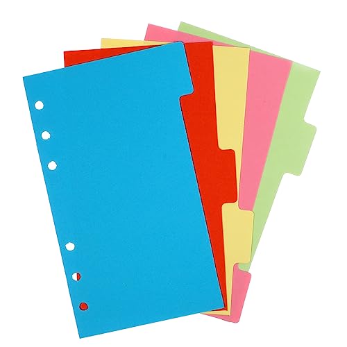 HORIALENCE 6Stücke Ringbuch Registerkarten Set Teilig Farbige Trennblätter für Notizbuch Passend für Ring Ordner Zubehör für Schule Büro und Reisen Stabiler Karton Langlebig HORIALENCE 6Stücke Ringbuch Registerkarten Set Teilig Farbige Trennblätter für Notizbuch Passend für Ring Ordner Zubehör für Schule Büro und Reisen Stabiler Karton Langlebig von HORIALENCE