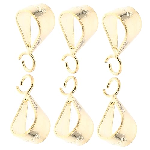 HORIALENCE 6Stücke Silber Anhängerverschlüsse Schmuck Charm Halter für DIY und Armbänder Langlebige Ösen für Schmuckherstellung für Bastler HORIALENCE 6Stücke Silber Anhängerverschlüsse Schmuck Charm Halter für DIY und Armbänder Langlebige Ösen für Schmuckherstellung für Bastler von HORIALENCE