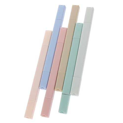 HORIALENCE 6Stücke Teiliges Lehrer Highlighter Stifte Doppelseitige Marker für Notizen und Studien für Schule Uni und Büro Wasserbasierte Langlebige HORIALENCE 6Stücke Teiliges Lehrer Highlighter Stifte Doppelseitige Marker für Notizen und Studien für Schule Uni und Büro Wasserbasierte Langlebige von HORIALENCE