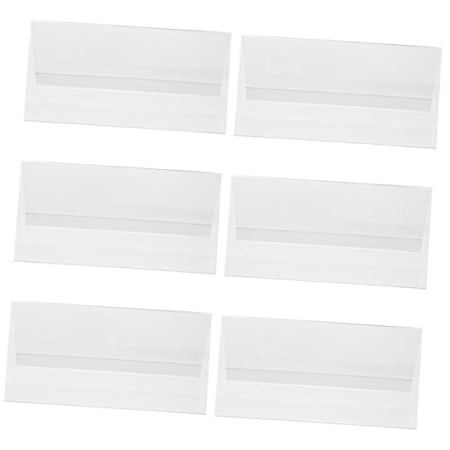 HORIALENCE 6Stücke Transparent Acryl Tischaufsteller für Konferenzen Doppelseitige Namensschild Halter für Hochzeiten Geburtstage Veranstaltungen Bruchsicher Langlebig HORIALENCE 6Stücke Transparent Acryl Tischaufsteller für Konferenzen Doppelseitige Namensschild Halter für Hochzeiten Geburtstage Veranstaltungen Bruchsicher Langlebig von HORIALENCE