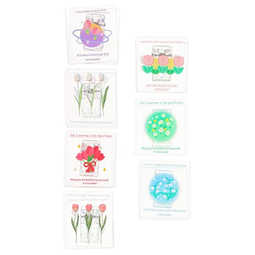HORIALENCE 7Stücke Blumenmuster Büroklammern Multifunktionale Klammern für Schule und Büro zur Organisation von Dokumenten und Langlebig für Kreative Raumdekoration von HORIALENCE