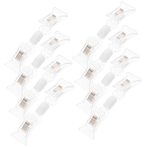 HORIALENCE 8 Stück Durchsichtige Clips Halteklammern Schilderhalter Durchsichtiger Schilderhalter Schilderclips Für Displays Durchsichtiger Schilderhalter Aus Kunststoff Kurze von HORIALENCE