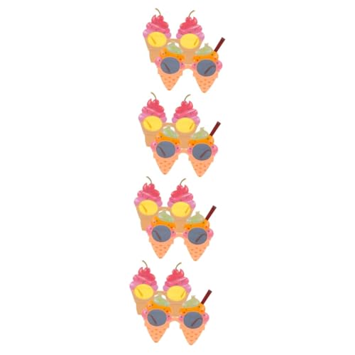 HORIALENCE 8 Stück Eistüten Brillen Sonnenbrillen Partybrillen Lustige Geburtstags Sommer Und Strandbrillen Lustige Brillen Für Erwachsene Brillen Mit Eiscreme Motiven Hawaii von HORIALENCE