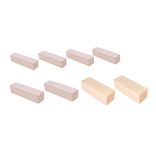 HORIALENCE 8Stücke DIY Holzmaterial Unbehandelte Holzblöcke zum Schnitzen und Basteln für Projekte und Kunsthandwerk HORIALENCE 8Stücke DIY Holzmaterial Unbehandelte Holzblöcke zum Schnitzen und Basteln für Projekte und Kunsthandwerk von HORIALENCE