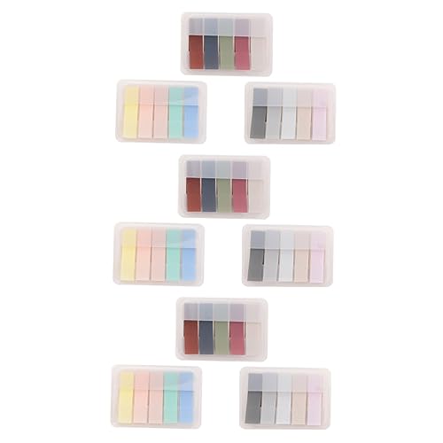 HORIALENCE 9 Sätze Haftnotizen Klassifizierungsaufkleber Retro und Pastellfarben für Zuhause und Büro Selbstklebende Index Tabs für Notizen Dokumente und Studienunterlagen von HORIALENCE