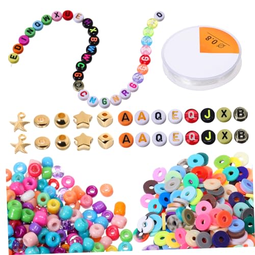 HORIALENCE Buchstaben Abstandsperlen für DIY Armbänder Perlen zur Schmuckherstellung Kreative Bastelperlen für und Anhänger mit Alphabet Perlen von HORIALENCE