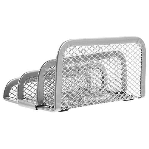 HORIALENCE Desktop Aktenhalter aus Metall Eleganter Buchorganizer für Büro und Zuhause Vertikaler Zeitschriftenständer mit Modernem Design für Briefe und Ordner von HORIALENCE