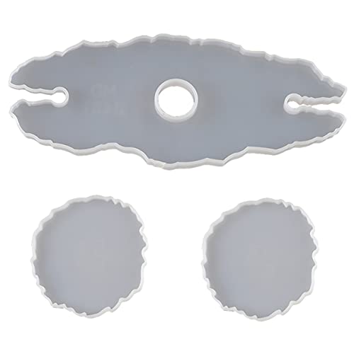 HORIALENCE Diy Silikonform für Untersetzer Teiliges Set für Kreative Harzgüsse für Wein und Glashalter Flexibel und Einfach zu Reinigen für Designs mit Kristall und Glitzer Elementen von HORIALENCE