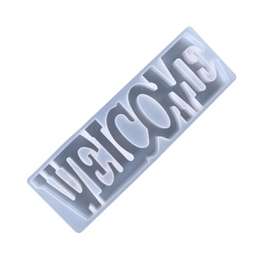 HORIALENCE Epoxidharz Silikonform für DIY Kunsthandwerk Welcome Silikonform für Dekorationen Wiederverwendbar und Einfach zu Entformen von HORIALENCE