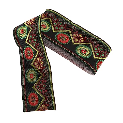 HORIALENCE Ethnisches DIY Kleidung Zubehör Breites Stickerei Blumenmuster Bändchen Langlebigem für Kreative Bastelprojekte Hand und Maschinenwaschbar von HORIALENCE