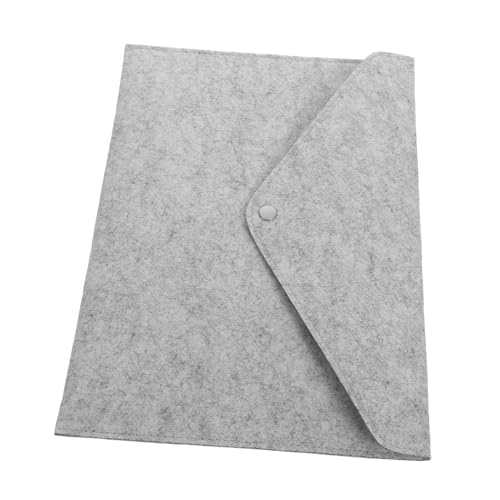 HORIALENCE Filz Aktentasche mit Knopfverschluss Elegante Dokumententasche für Büro Schule Umweltfreundlicher Papier Organizer im Briefformat von HORIALENCE