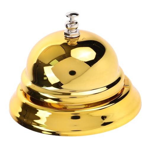 HORIALENCE Goldene Serviceglocke für Restaurants und Handgefertigte Tischglocke mit für Kundenservice und Veranstaltungen Leicht und Tragbar HORIALENCE Goldene Serviceglocke für Restaurants und Handgefertigte Tischglocke mit für Kundenservice und Veranstaltungen Leicht und Tragbar von HORIALENCE