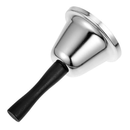 HORIALENCE Handglocke Aus Edelstahl Handgehaltene Glocke Hochzeitsglocken Glocke Für Klassenzimmer Klingel Für Klassenmanagement Handrufglocke Bettglocke Silver Holz HORIALENCE Handglocke Aus Edelstahl Handgehaltene Glocke Hochzeitsglocken Glocke Für Klassenzimmer Klingel Für Klassenmanagement Handrufglocke Bettglocke Silver Holz von HORIALENCE