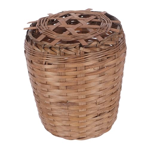 HORIALENCE Hölzerner Müllkorb Alter Abfallkorb Badezimmerabwärtspunkte Geflochtene Weidenkörbe Weiden-mülleimer Schreibtisch-mülleimer Aus Webstoff Papierkorb Aus Rattan Holz Hellbraun HORIALENCE Hölzerner Müllkorb Alter Abfallkorb Badezimmerabwärtspunkte Geflochtene Weidenkörbe Weiden-mülleimer Schreibtisch-mülleimer Aus Webstoff Papierkorb Aus Rattan Holz Hellbraun von HORIALENCE
