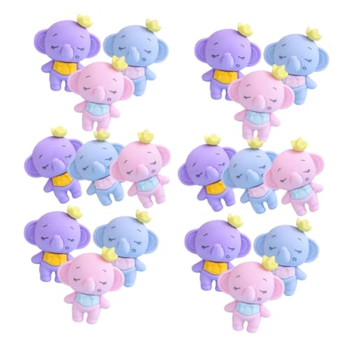 HORIALENCE Kleiner Radiergummi Elefantenform 36 Stück für Kinder Lustige Ebene Radiergummis für Schule Süße Kawaii Radierer Effektive Radierleistung Belohnungen für Schüler von HORIALENCE