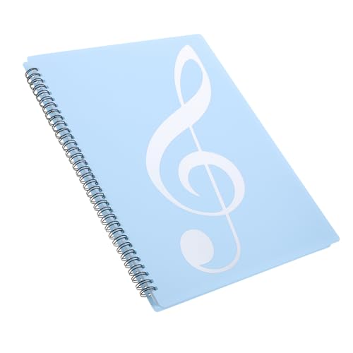 HORIALENCE Musikordner für Notenblätter mit Blauen Noten für Lehrer und Musiker und Tragbar Dokumenten Organizer für Schule und Büro von HORIALENCE