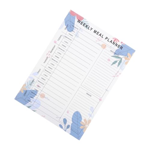 HORIALENCE Rezeptplaner Notizblock Notizbuch Lebensmitteljournale Zum Nachverfolgen Von Mahlzeiten Planer Für Mütter Kühlschrank Mahlzeitenplaner Magnet Magnetischer von HORIALENCE