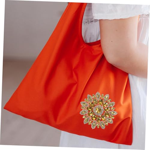 HORIALENCE Rhinestone Brosche mit Ab Farb Kristallen Kreative Schmuck applikation zum Aufbügeln DIY Dekoration für Kleidung Hochzeit Taschen Handgefertigte Patches Vielseitig Einsetzbar von HORIALENCE