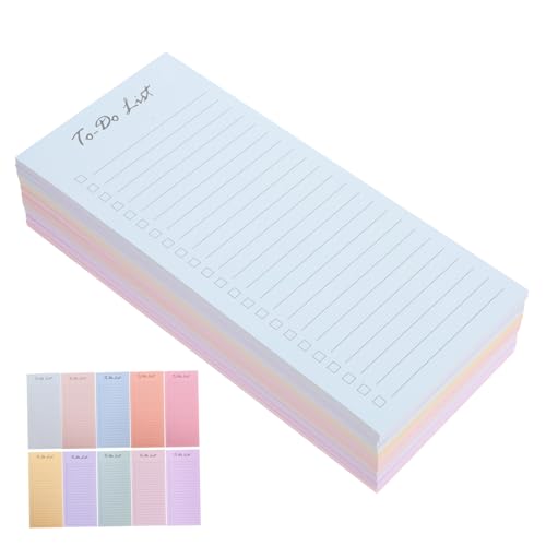 HORIALENCE Sticky Notizblöcke Praktische To Do Planer für Büro und Alltag Kompakte Organizer mit Haftnotizen für Aufgaben und Erinnerungen Vielseitige Notizblätter für Schule und Reisen von HORIALENCE