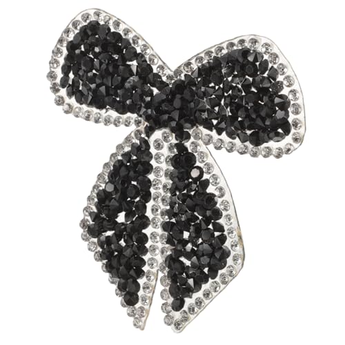 HORIALENCE Strass Applique Patch Bowknot Design Bügel Patch für Kleidung DIY Dekoration Schwarzes Glitzer Hochwertiges und Langlebiges Zubehör für Textilien HORIALENCE Strass Applique Patch Bowknot Design Bügel Patch für Kleidung DIY Dekoration Schwarzes Glitzer Hochwertiges und Langlebiges Zubehör für Textilien von HORIALENCE